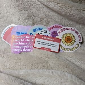 7 feminist stickers please see individual pictures!